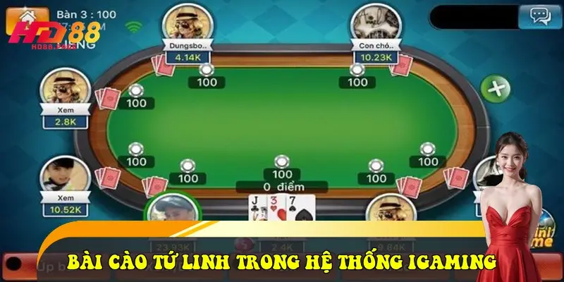 bài cào tứ linh trong hệ thống iGaming